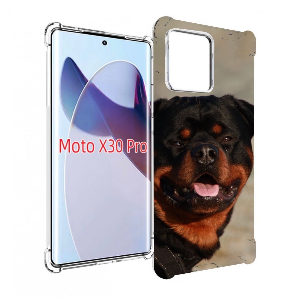 

Чехол MyPads ротвеллер 2 для Motorola Moto X30 Pro, Прозрачный, Tocco