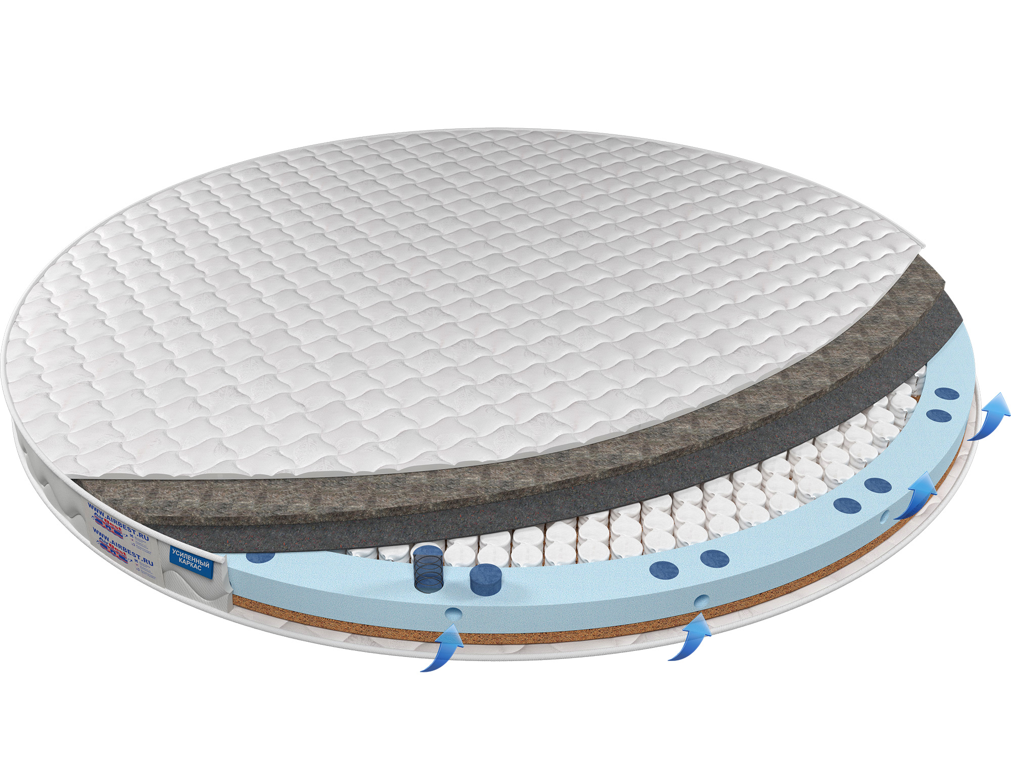 

Матрас Airbest Bloom s1000r диаметр 200x10, Белый, Матрас Airbest Bloom s1000r