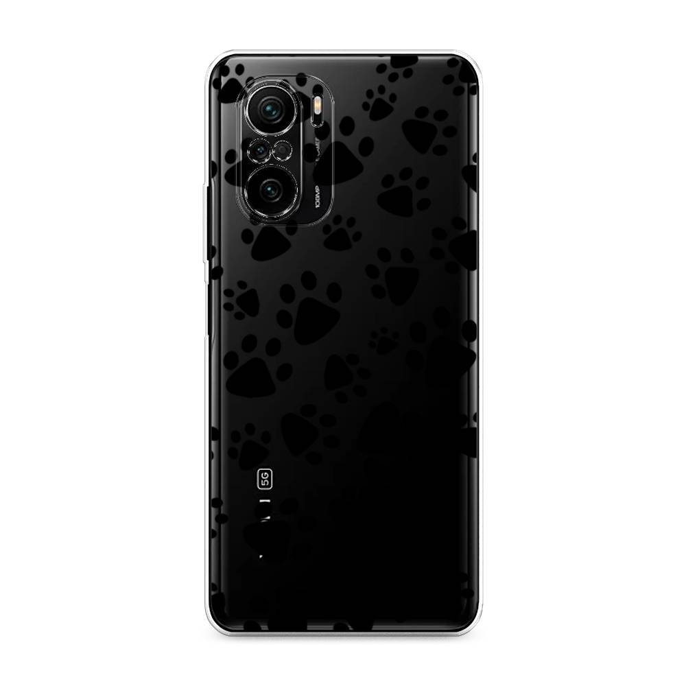 

Чехол Awog на Poco F3/Redmi K40/Mi 11i "Лапки черные", Разноцветный, 312650-2