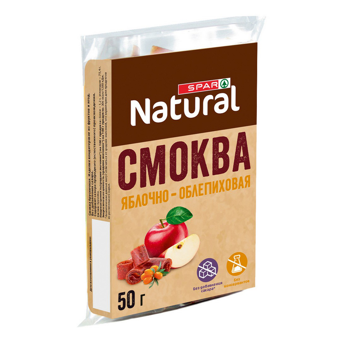 

Смоква Spar Natural яблоко-облепиха 50 г