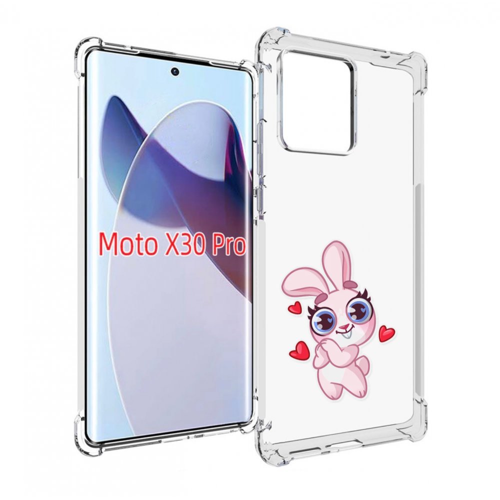 

Чехол MyPads розовый-зайченок для Motorola Moto X30 Pro, Прозрачный, Tocco