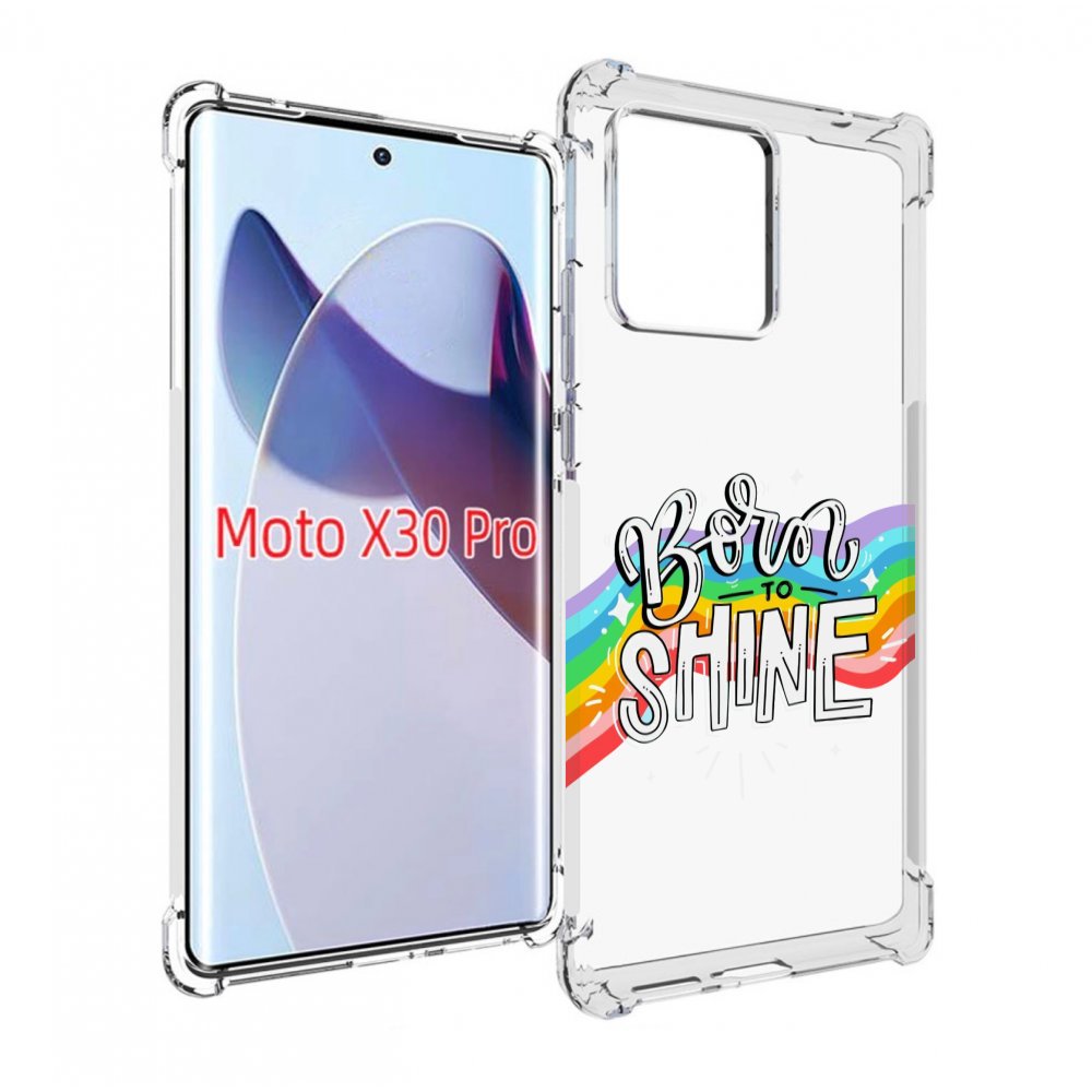

Чехол MyPads рожден-чтобы-сиять для Motorola Moto X30 Pro, Прозрачный, Tocco