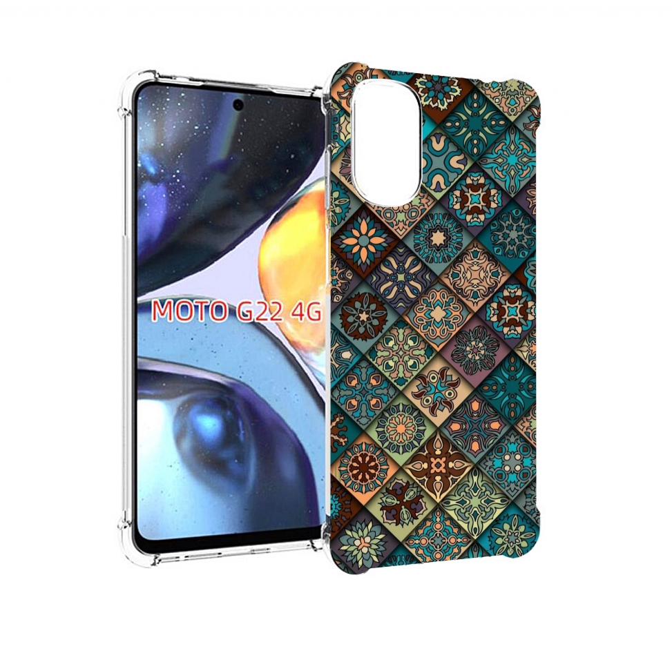 

Чехол MyPads ячейки с арнаментами для Motorola Moto G22 4G, Прозрачный, Tocco