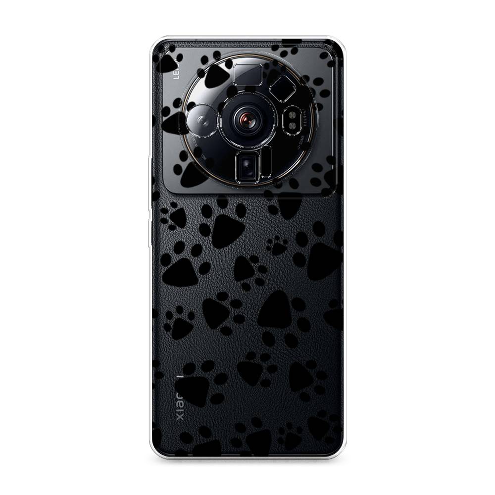 

Чехол Awog на Xiaomi 12S Ultra "Лапки черные", Разноцветный, 314550-2
