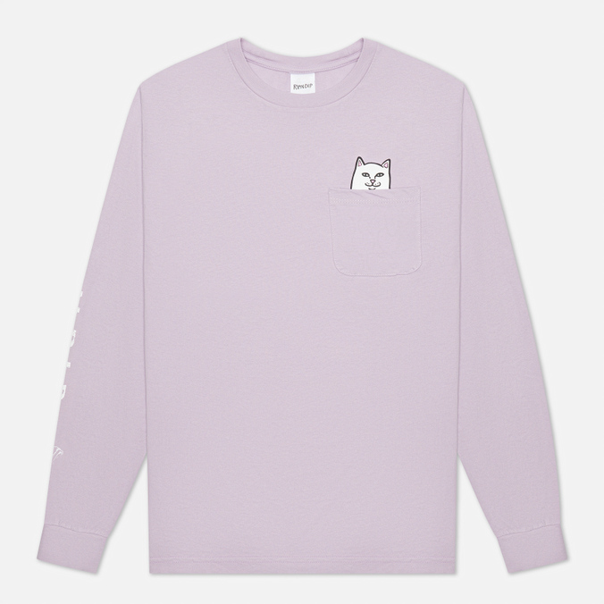 фото Лонгслив мужской ripndip rnd6057 фиолетовый l