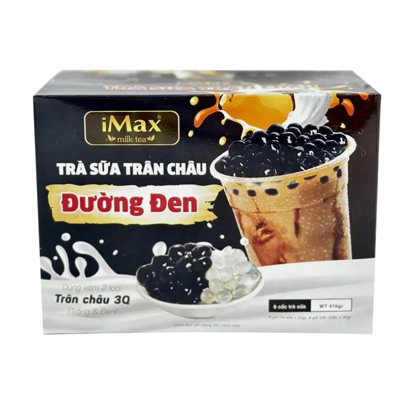 Чай молочный растворимый IMAX черный с тапиокой и сахаром, 8 порций, 416 г