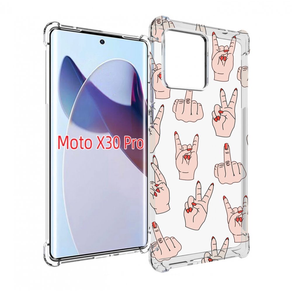 

Чехол MyPads разные-ручки для Motorola Moto X30 Pro, Прозрачный, Tocco