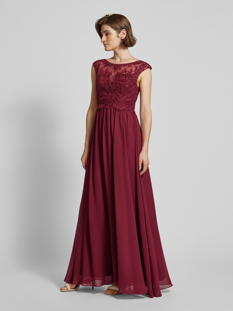 

Платье женское Laona 24243-0020 бордовое 42 EU, Бордовый, 24243-0020