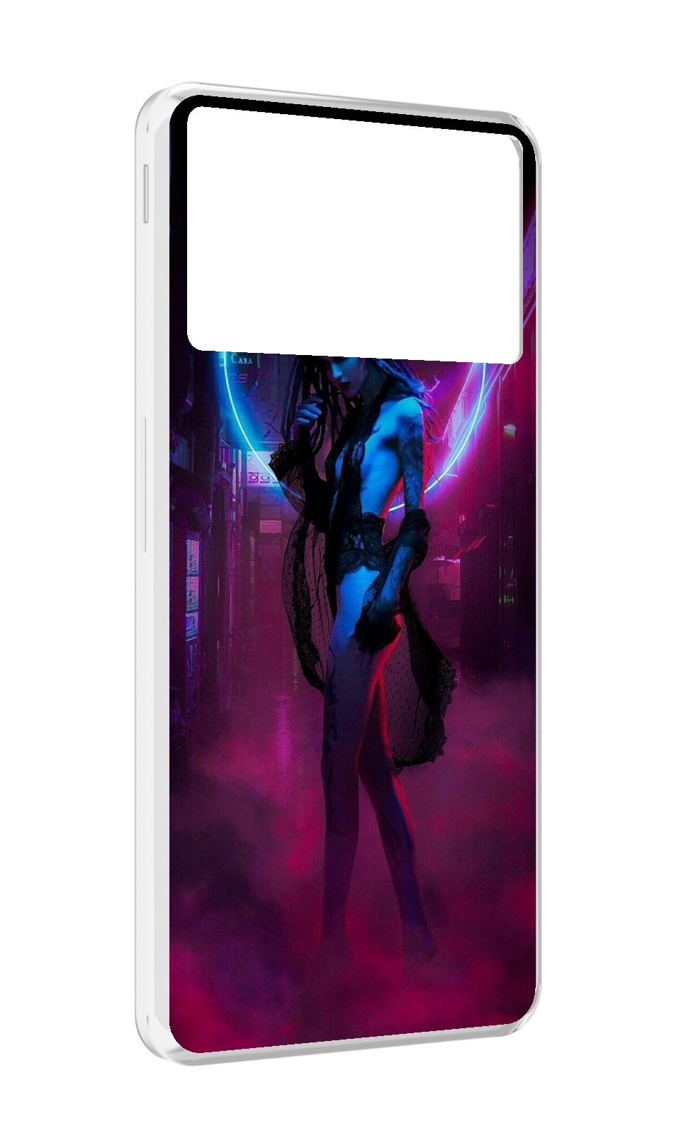 

Чехол MyPads красивая девушка в дыму неон женский для ZTE Nubia Z40S Pro, Прозрачный, Tocco