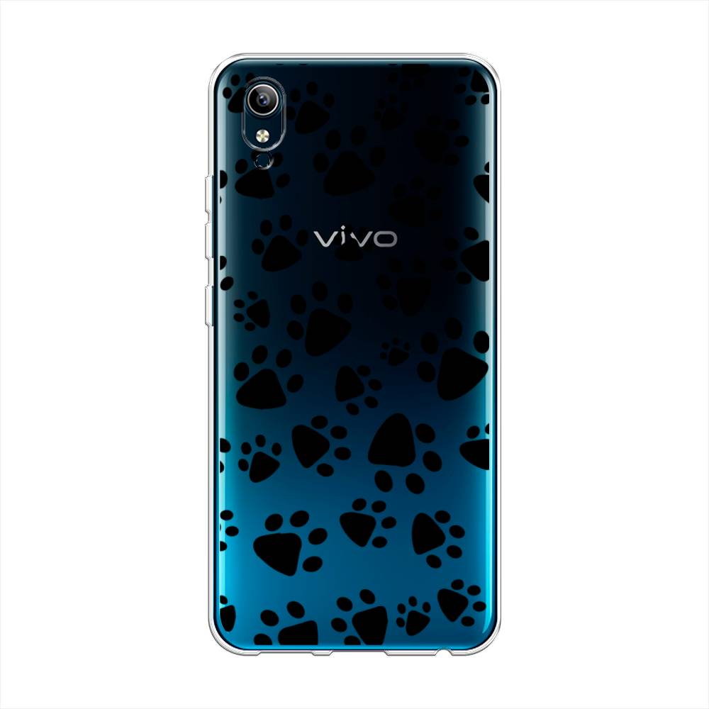 

Чехол Awog на Vivo Y91c/Y1s "Лапки черные", Разноцветный, 262850-2