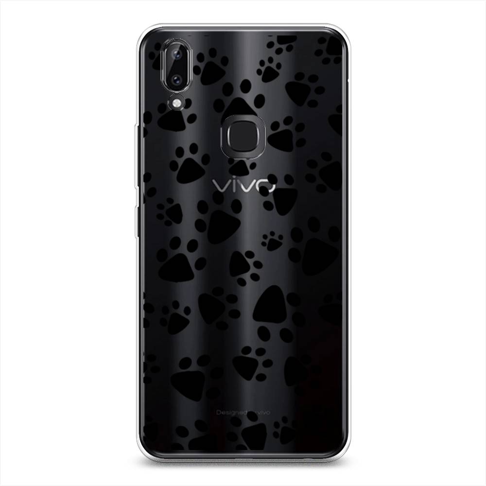 

Чехол Awog на Vivo Y85/V9 "Лапки черные", Разноцветный, 260350-2