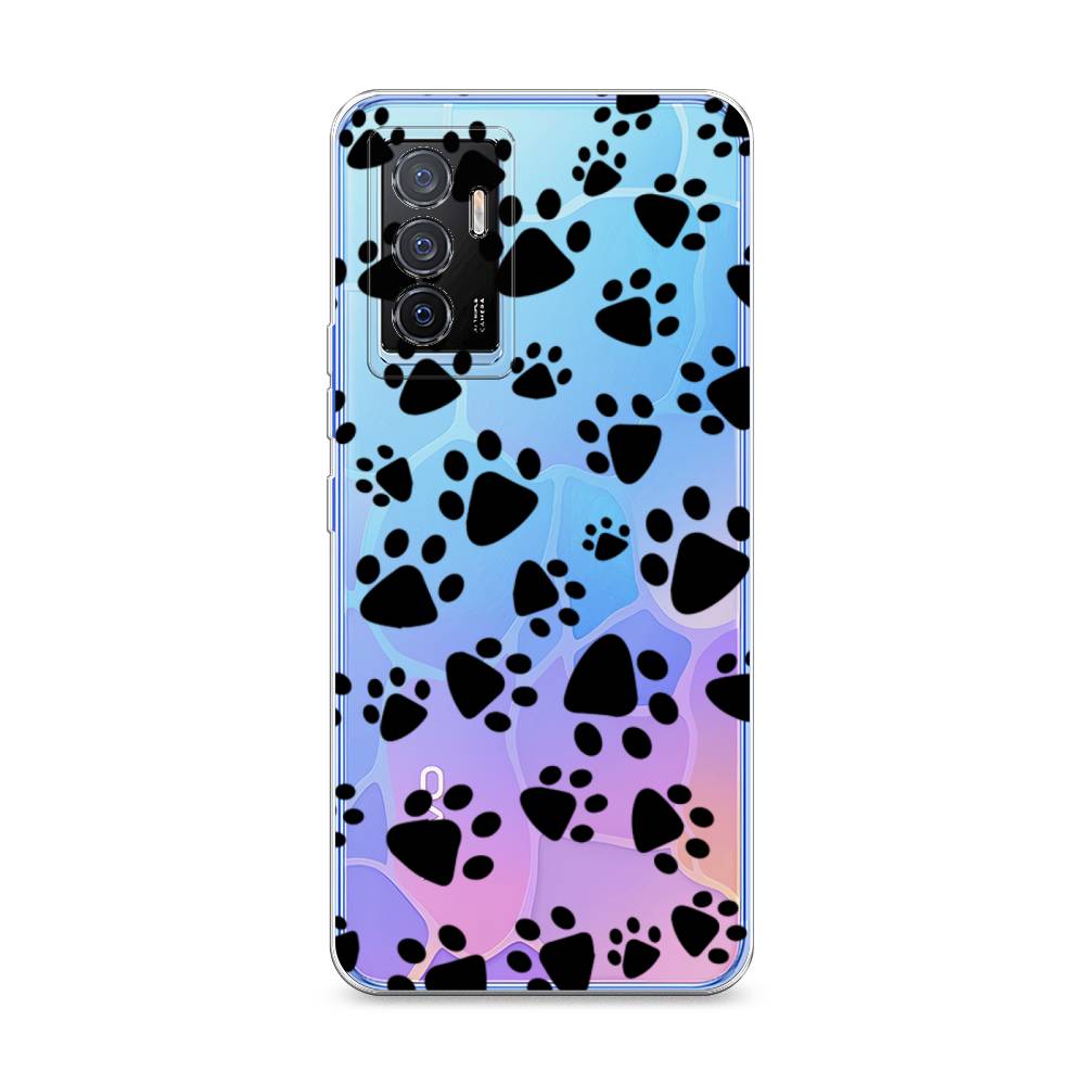 

Чехол Awog на Vivo V23e/Y75 4G "Лапки черные", Разноцветный, 267050-2