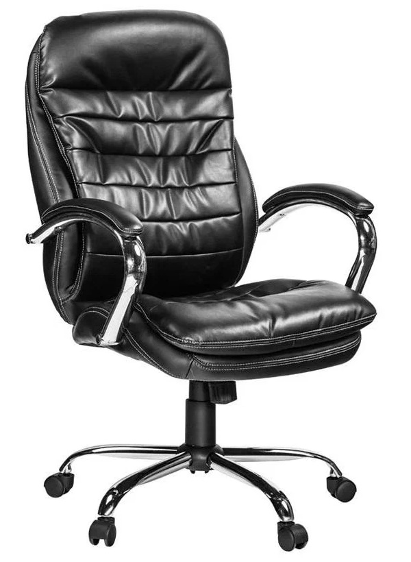 Кресло VT_EChair-515 TPU иск.кожа черная, пластик