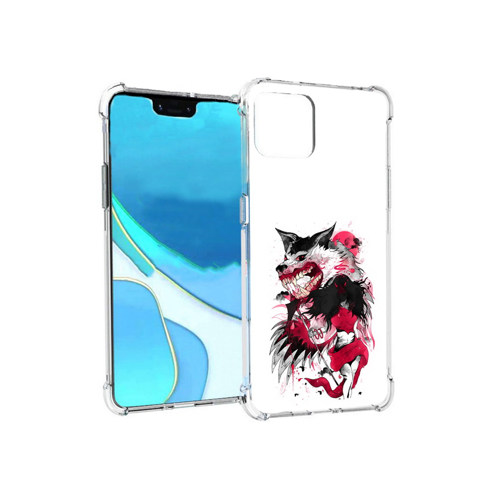 

Чехол MyPads Tocco для Google Pixel 4 XL красная шапочка, Прозрачный, Tocco