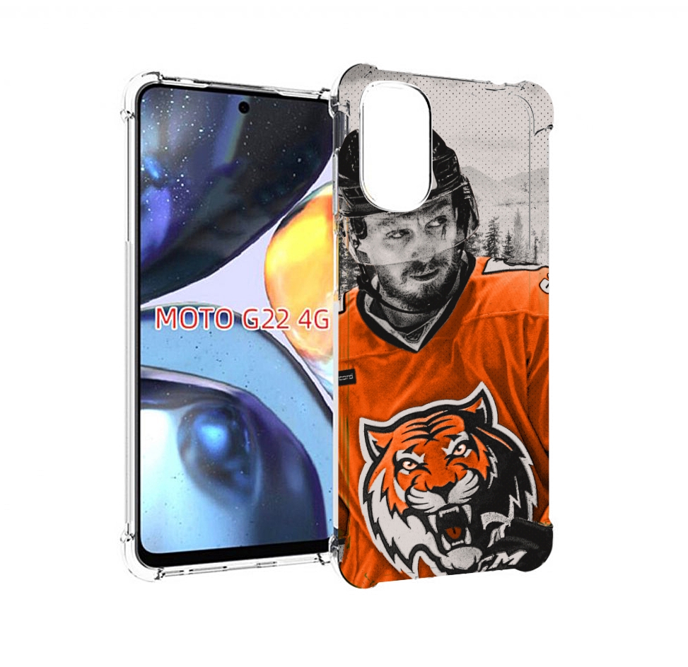 

Чехол MyPads хк амур мужской для Motorola Moto G22 4G, Прозрачный, Tocco