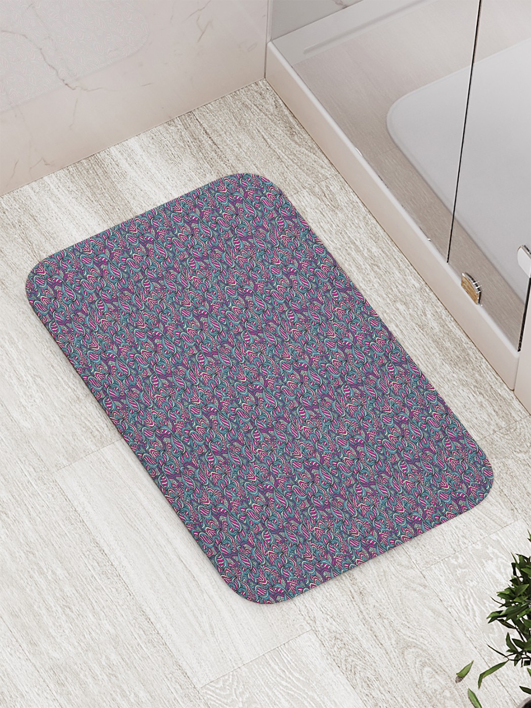 

Коврик противоскользящий для ванной, сауны, бассейна, 77х52 см bath_57783 JoyArty