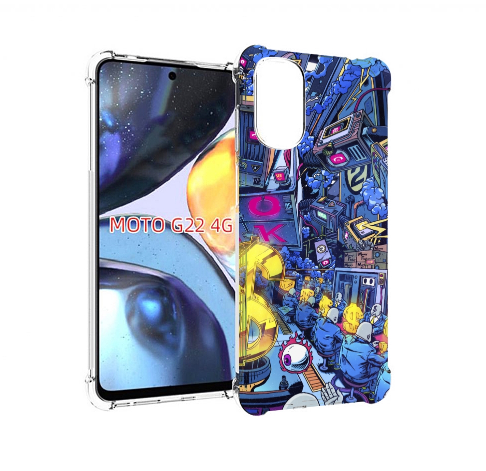

Чехол MyPads футуристичная картинка для Motorola Moto G22 4G, Прозрачный, Tocco