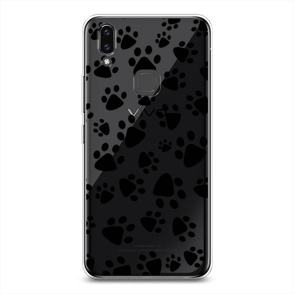 

Чехол Awog на Vivo V9/Y85 "Лапки черные", Разноцветный, 260150-2