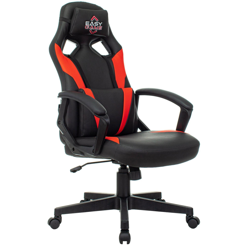 фото Кресло vb_echair easy game-906 tpu кожзам черный/красный пластик easy chair