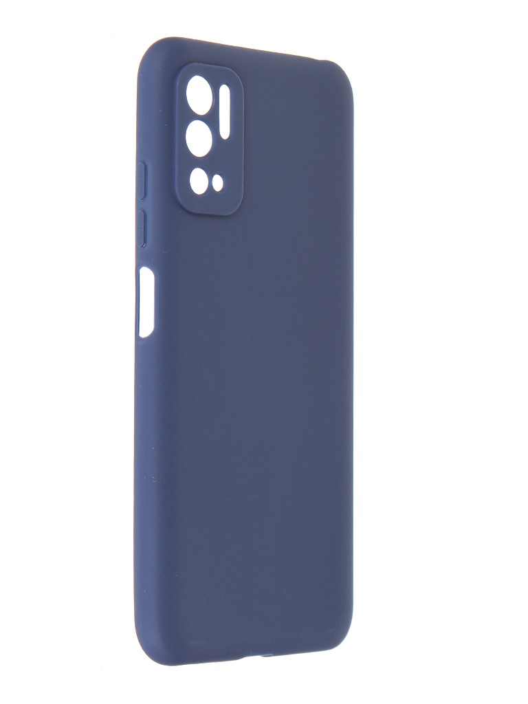 фото Чехол alwio для xiaomi poco m3 pro soft touch silicone dark blue astxpm3pbl