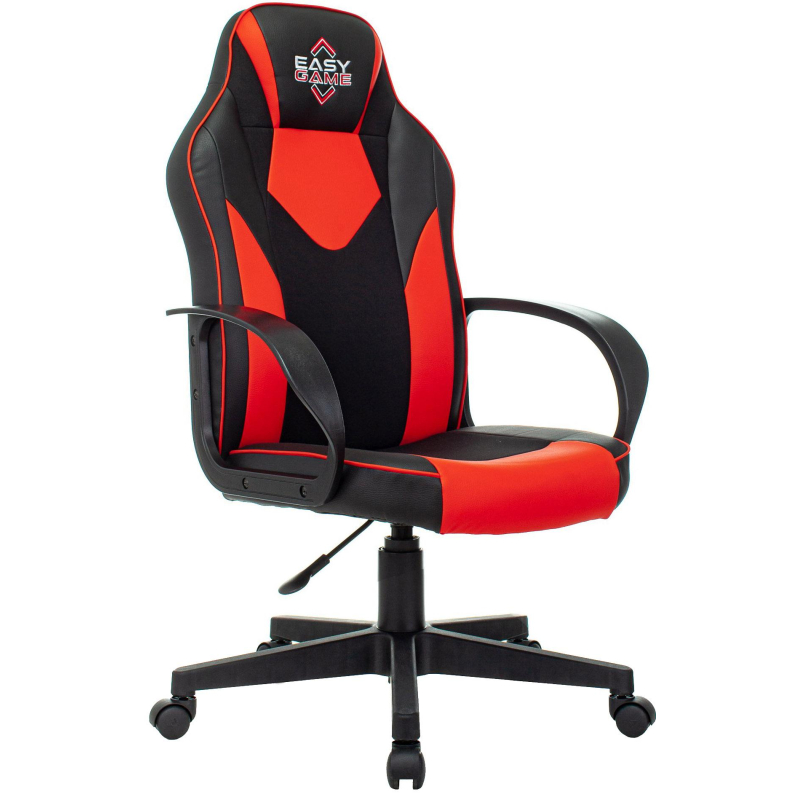 фото Кресло vb_echair easy game-905 tpu кожзам черный/красный пластик easy chair