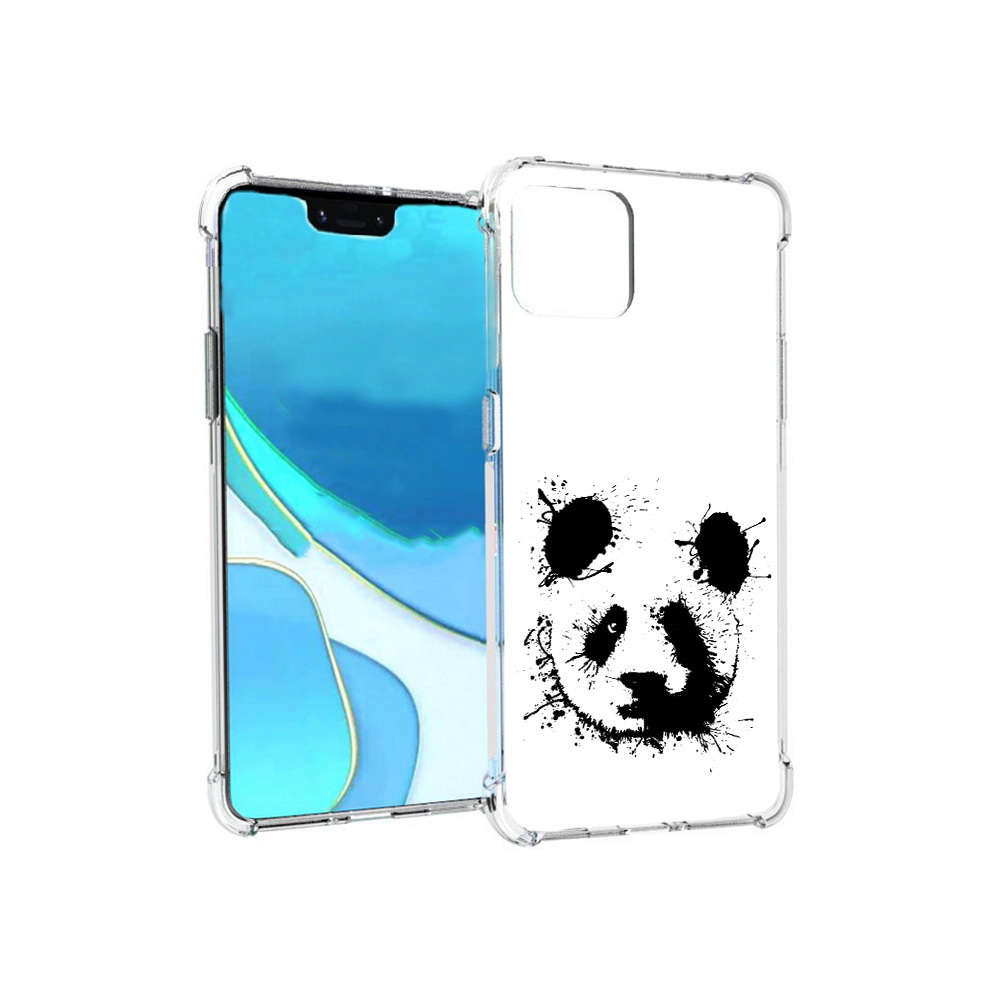 

Чехол MyPads Tocco для Google Pixel 4 XL клякса-панда, Прозрачный, Tocco