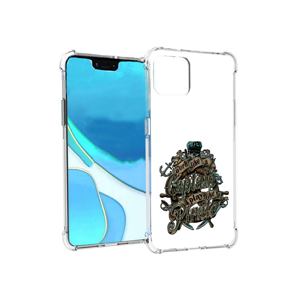 

Чехол MyPads Tocco для Google Pixel 4 XL капитан пиратов, Прозрачный, Tocco