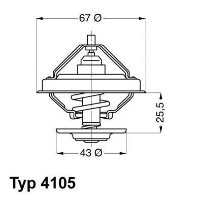 Термостат WAHLER 4105.79D