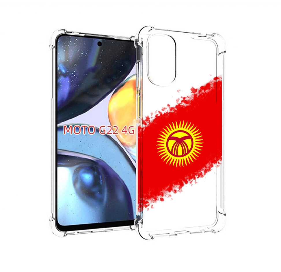 

Чехол MyPads флаг Киргизии для Motorola Moto G22 4G, Прозрачный, Tocco