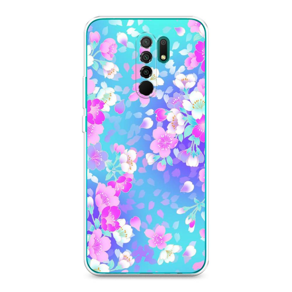 

Чехол Awog на Xiaomi Redmi 9 "Яблоневые цветы", Разноцветный, 38350-8