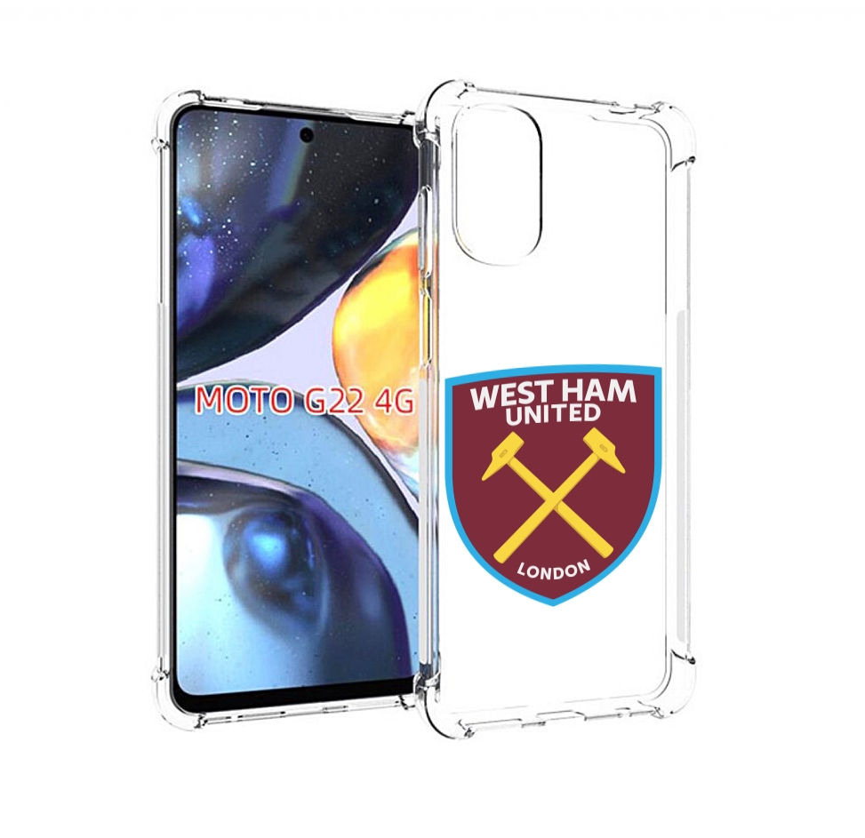 

Чехол MyPads фк-вест-хем-2 для Motorola Moto G22 4G, Прозрачный, Tocco