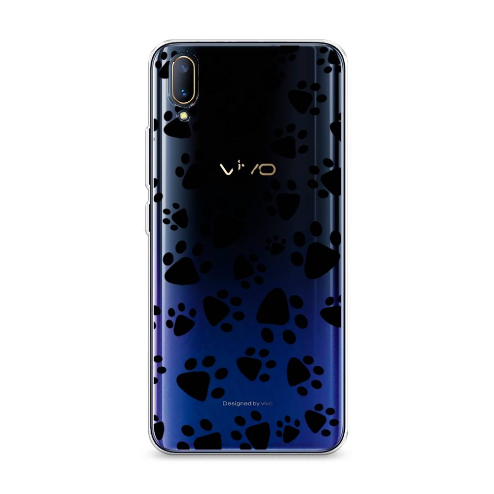

Чехол Awog на Vivo V11/V11 Pro "Лапки черные", Разноцветный, 260850-2