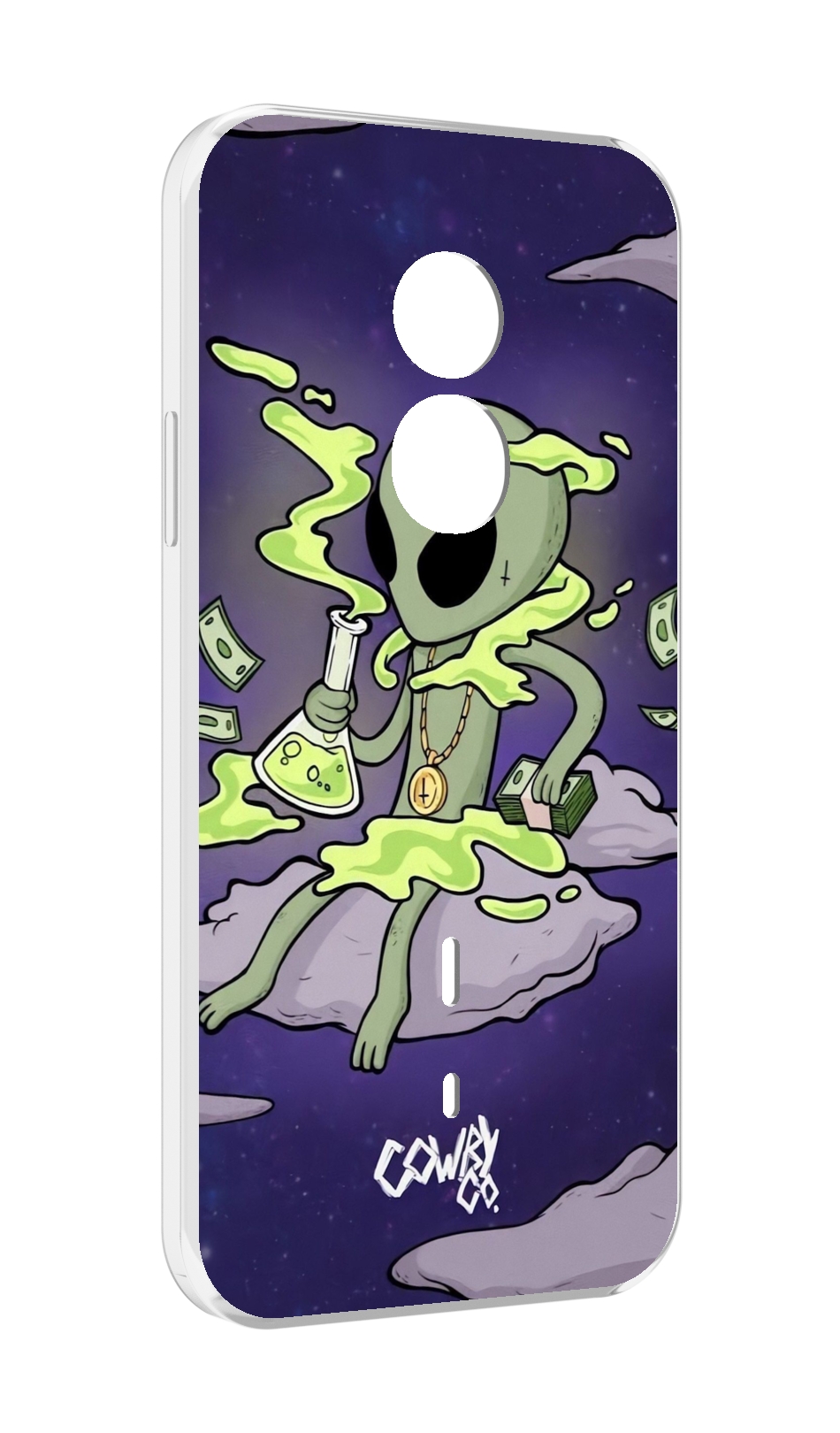 

Чехол MyPads токсичный инопланетянин для Doogee S51, Прозрачный, Tocco