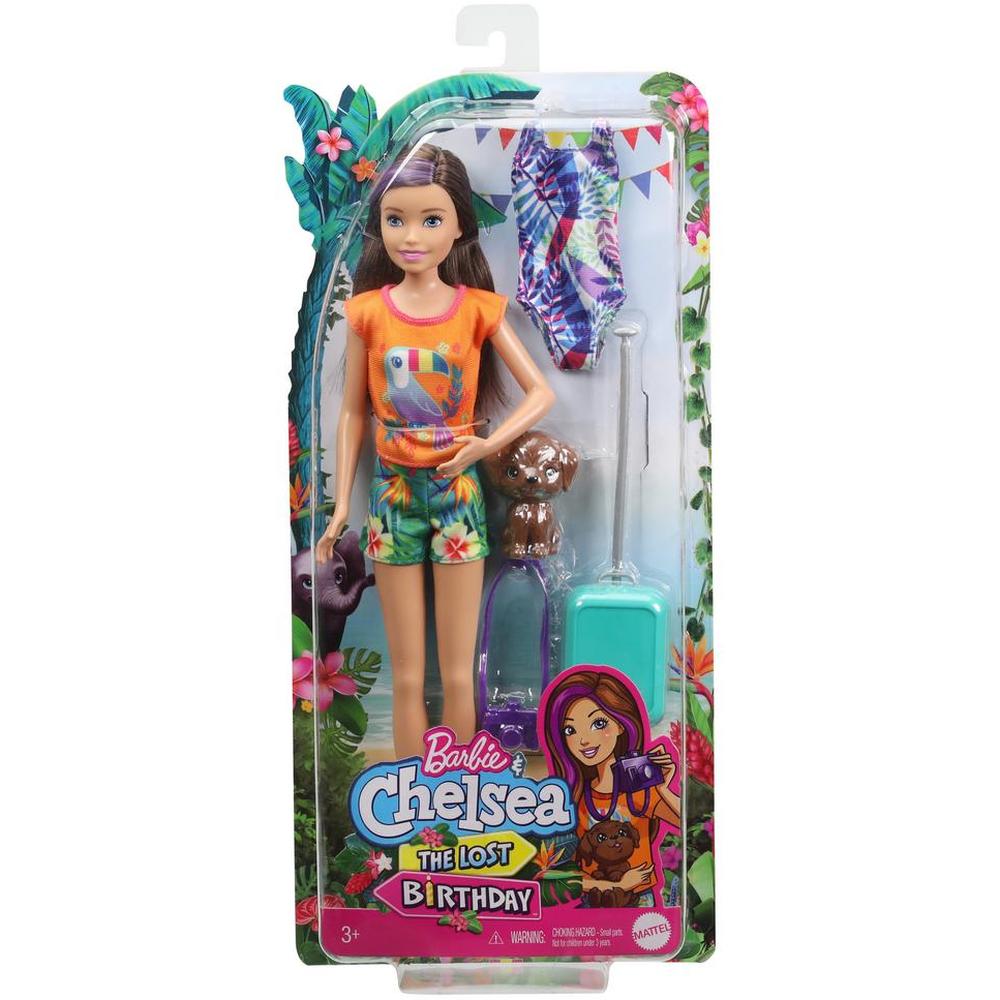 Кукла Mattel Barbie Скиппер брюнетка в шортах с питомцем и аксессуарами GRT88 кукла barbie принцесса брюнетка