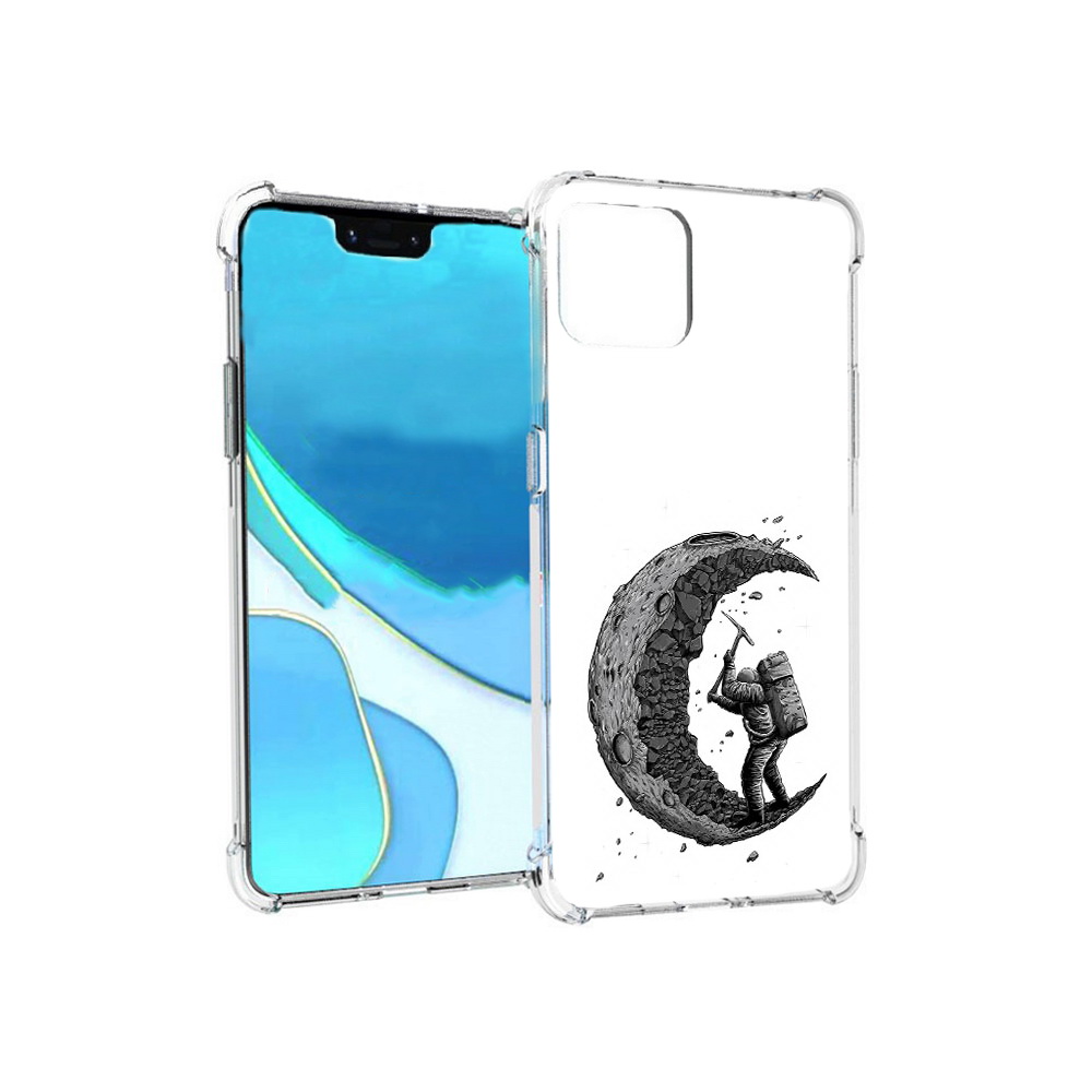 

Чехол MyPads Tocco для Google Pixel 4 XL камненная луна, Прозрачный, Tocco