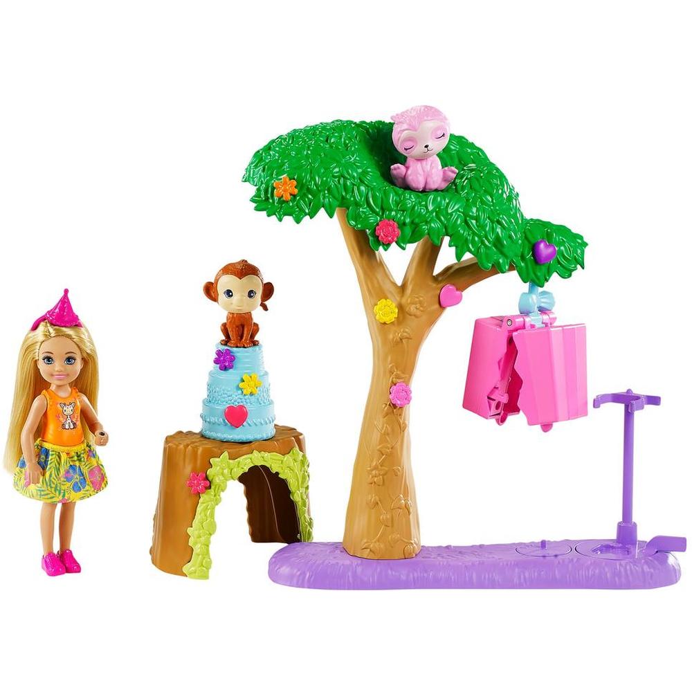 фото Игровой набор mattel barbie челси с питомцами и аксессуарами веселая вечеринка gtm84