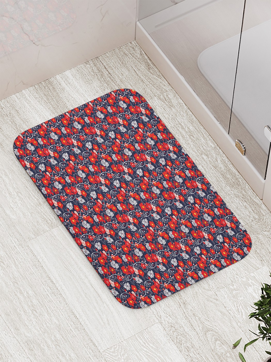 

Коврик противоскользящий для ванной, сауны, бассейна, 77х52 см bath_57752 JoyArty