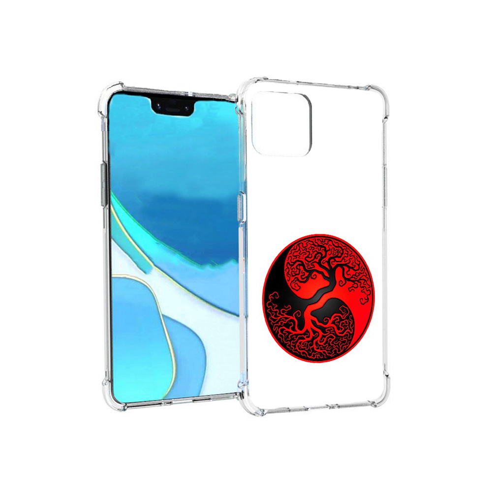 

Чехол MyPads Tocco для Google Pixel 4 XL инь янь дерево, Прозрачный, Tocco