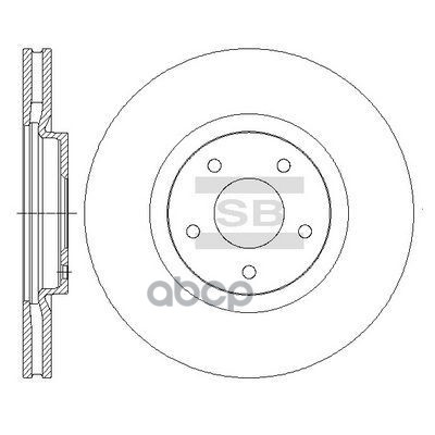 

Sd4239_диск Тормозной Передний! Nissan Qashqai 1.6/2.0dci 08> Sangsin brake арт. SD4239
