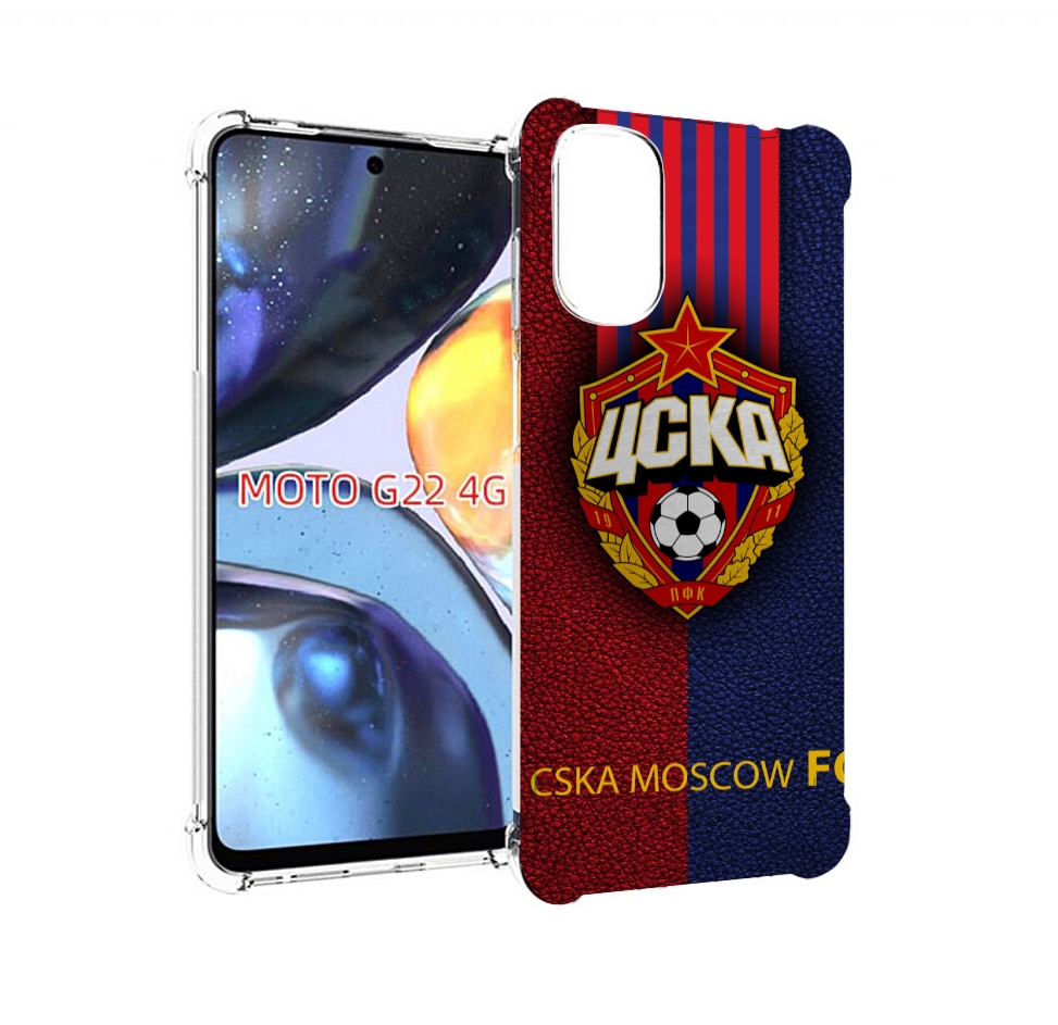 

Чехол MyPads фк цска для Motorola Moto G22 4G, Прозрачный, Tocco