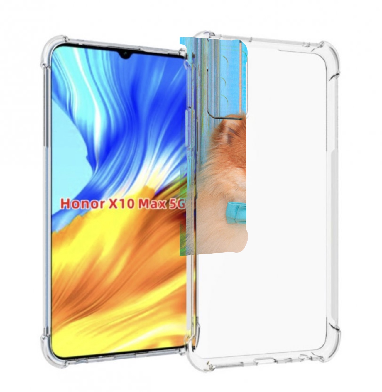 

Чехол MyPads померанскии шпиц для Honor X10 Max, Прозрачный, Tocco