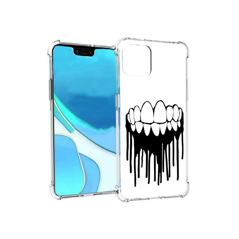 

Чехол MyPads Tocco для Google Pixel 4 XL зубы, Прозрачный, Tocco