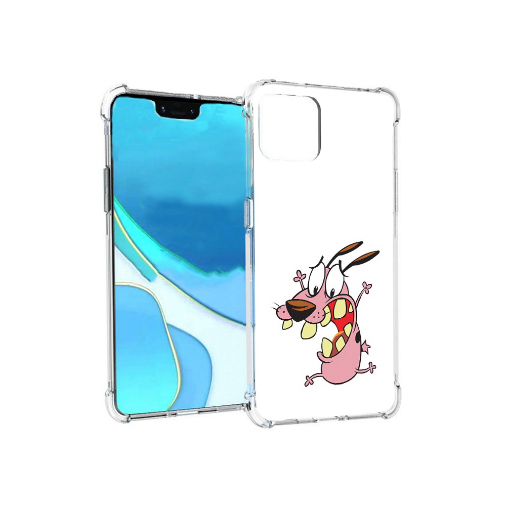 

Чехол MyPads Tocco для Google Pixel 4 XL зубастый бобик, Прозрачный, Tocco