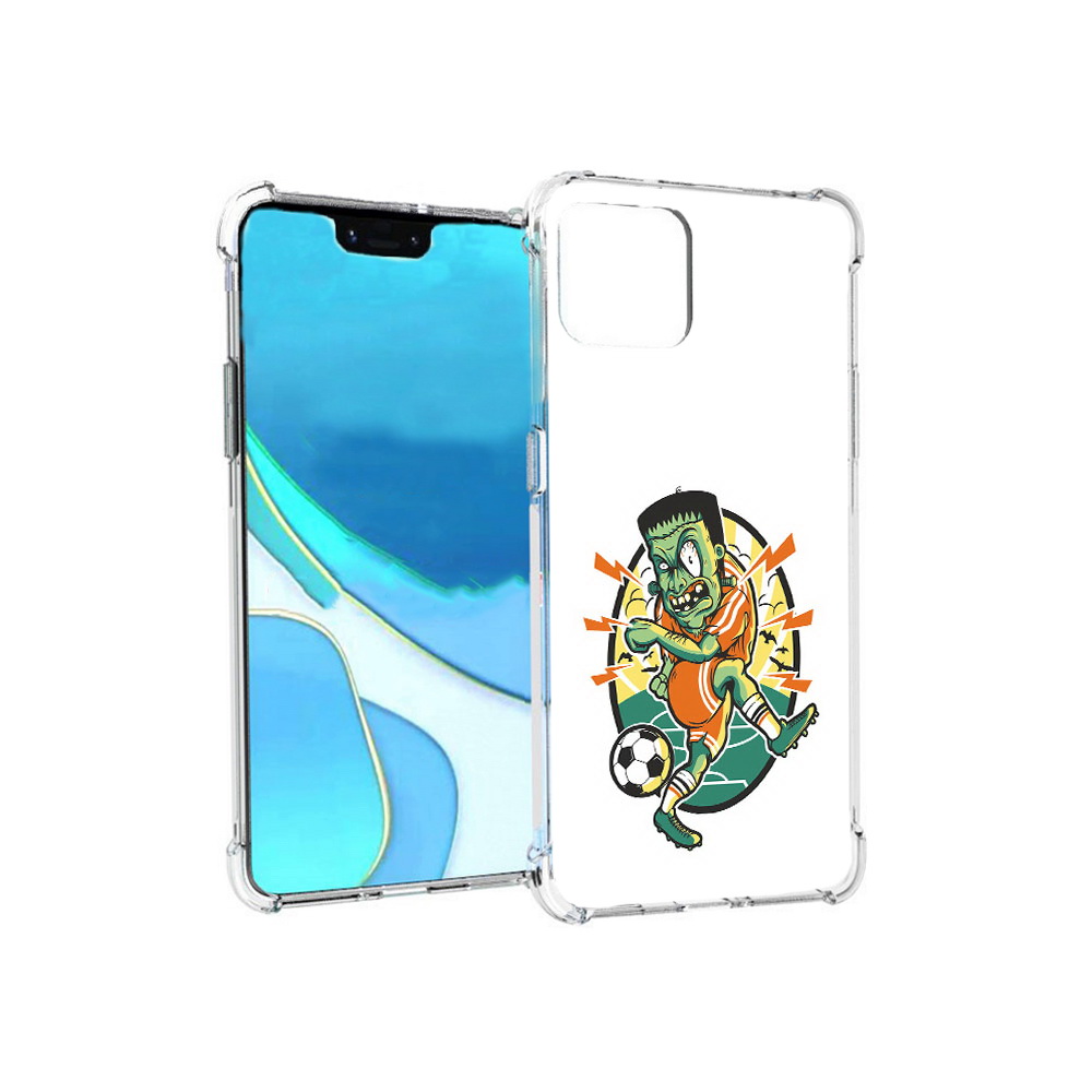 

Чехол MyPads Tocco для Google Pixel 4 XL зомби футболист, Прозрачный, Tocco