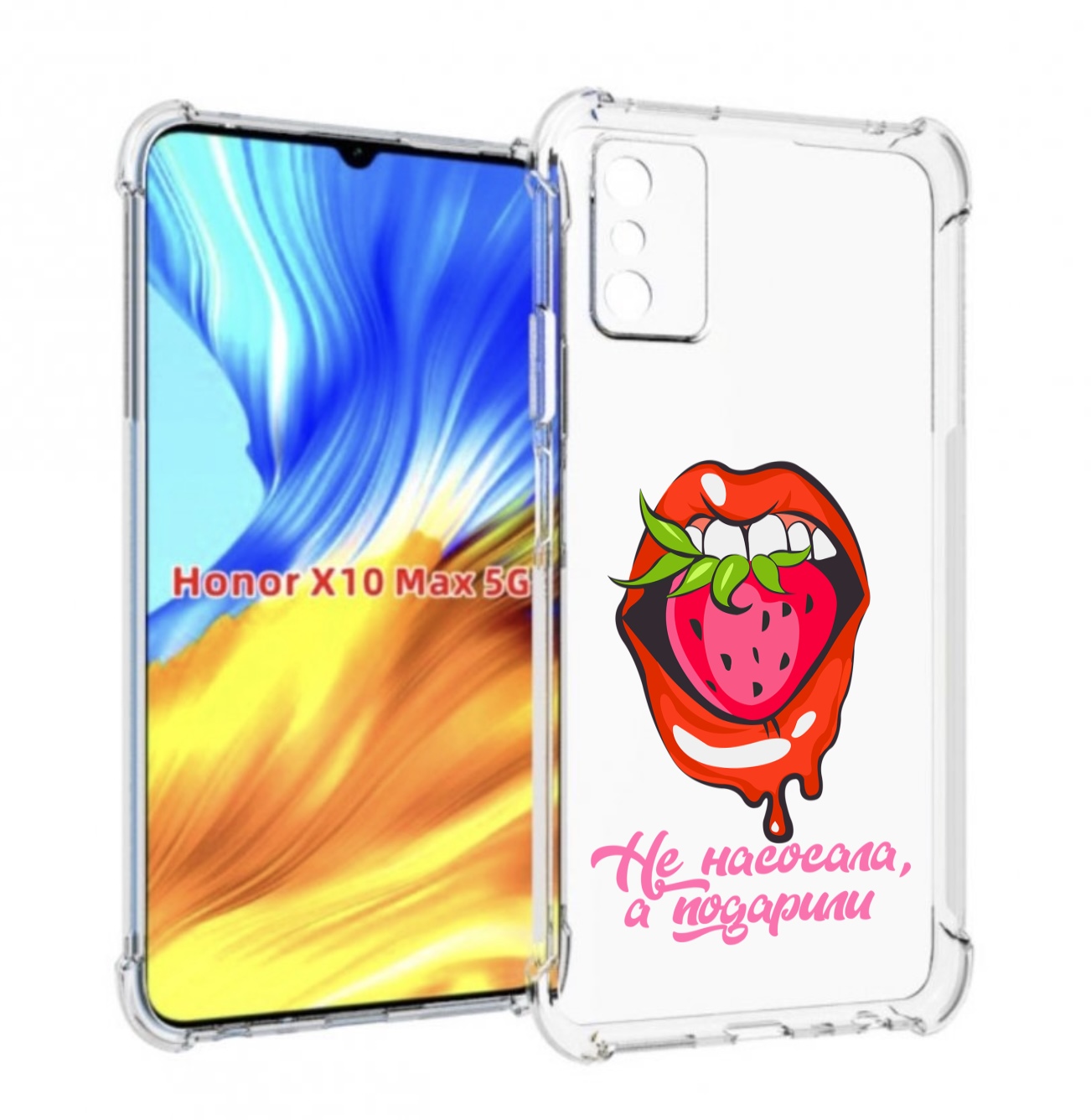 

Чехол MyPads подарили для Honor X10 Max, Прозрачный, Tocco
