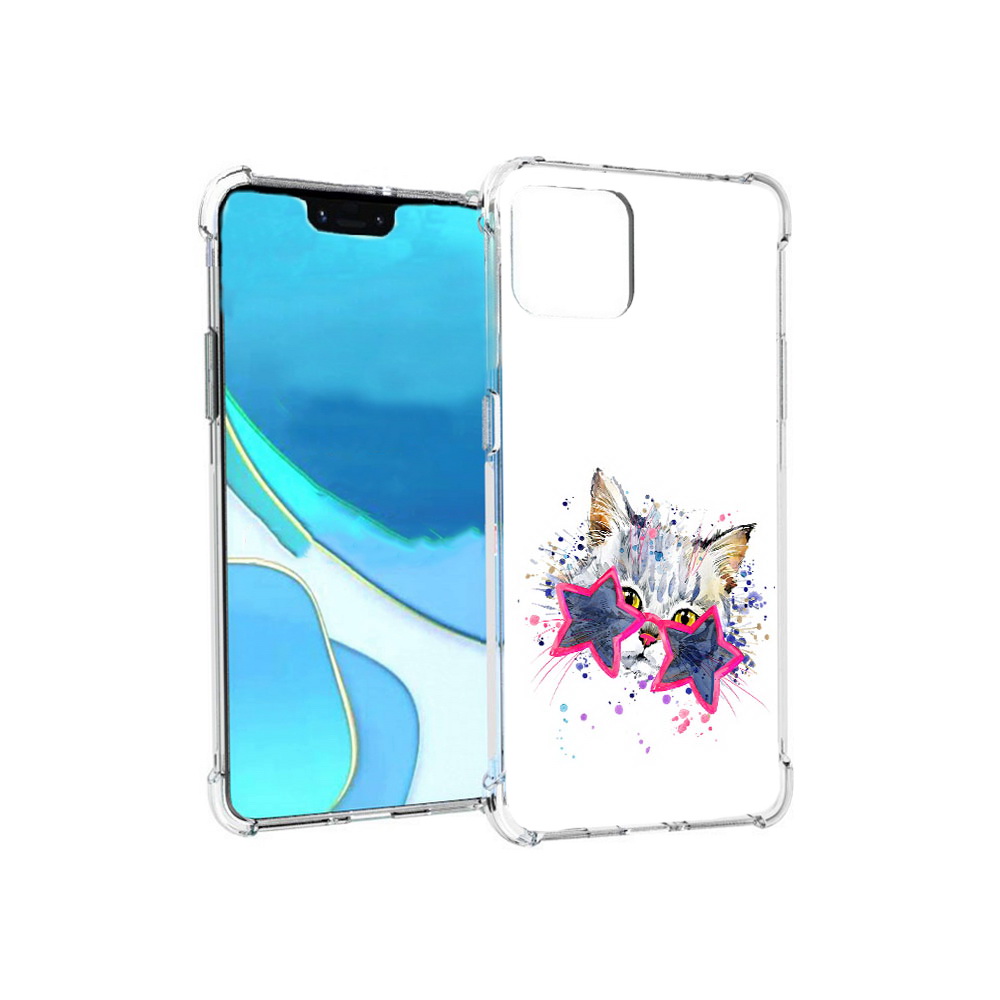 

Чехол MyPads Tocco для Google Pixel 4 XL звездные очки, Прозрачный, Tocco