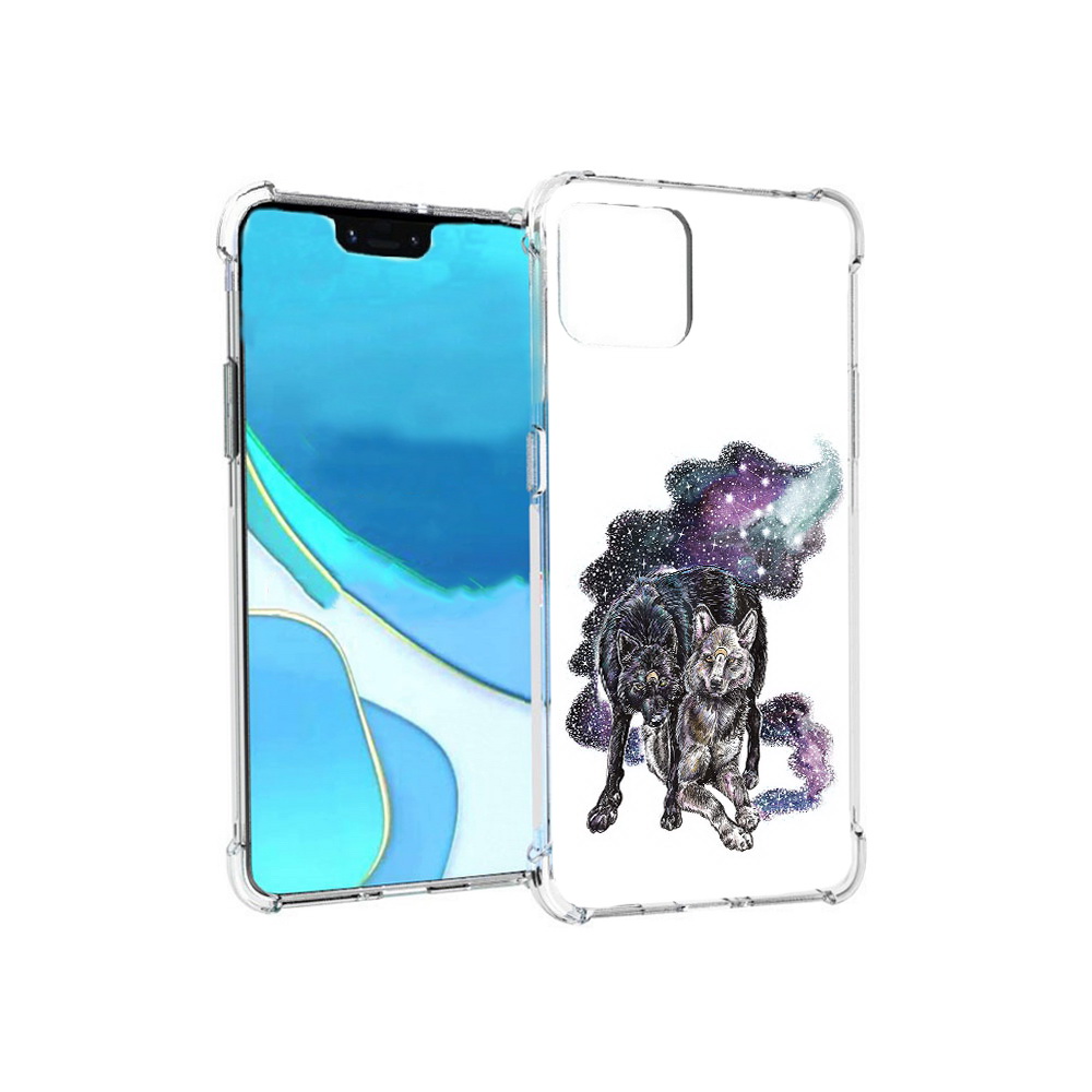 

Чехол MyPads Tocco для Google Pixel 4 XL звездные волки, Прозрачный, Tocco