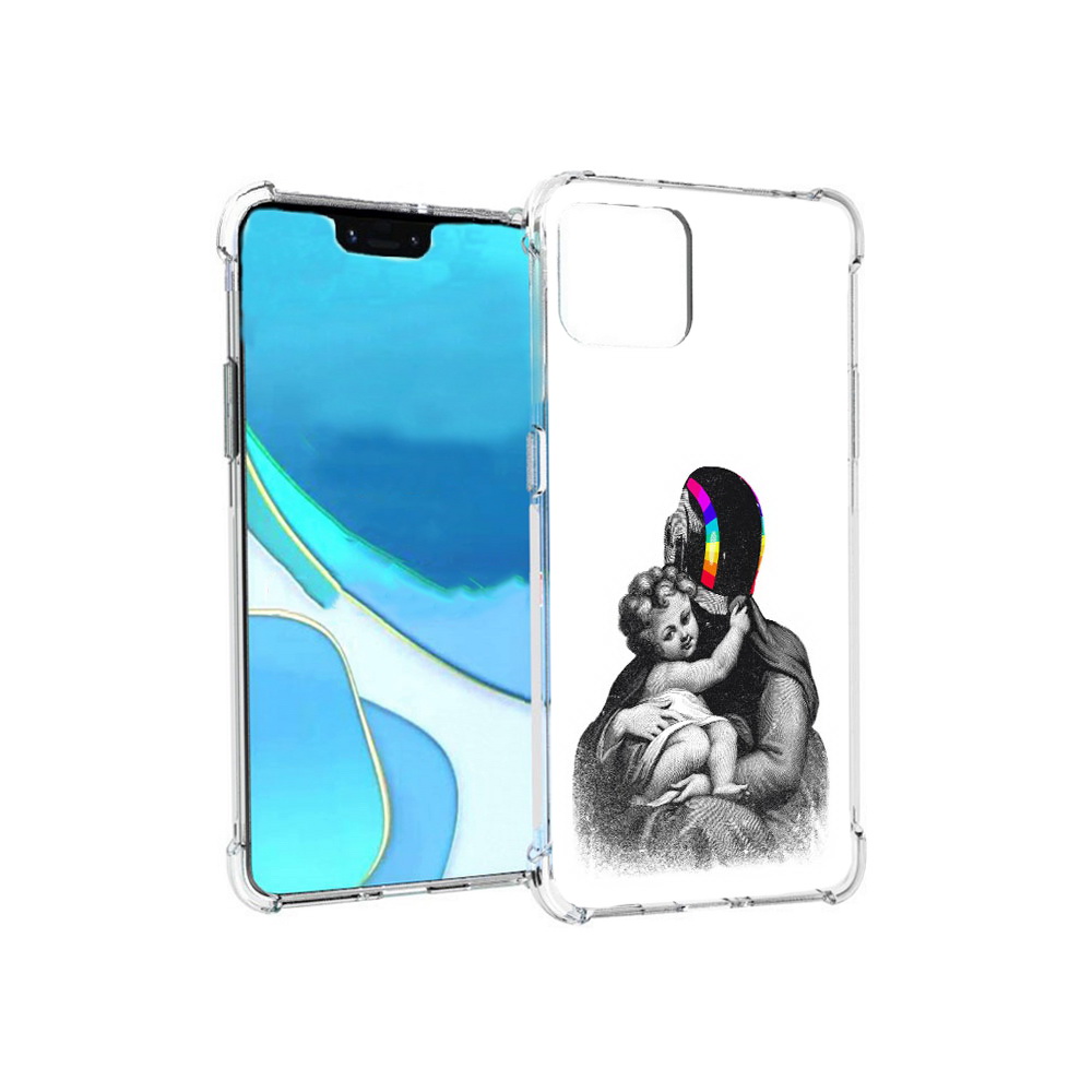 

Чехол MyPads Tocco для Google Pixel 4 XL защитник в шлеме, Прозрачный, Tocco