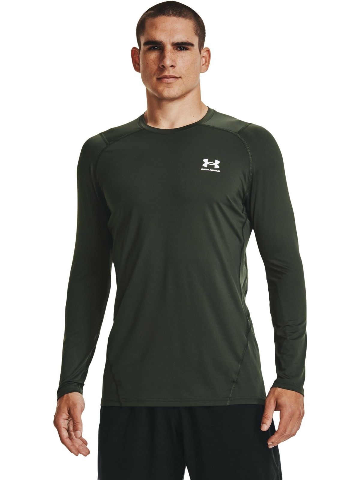 

Лонгслив мужской Under Armour Ua Hg Fitted Ls зеленый XL, Ua Hg Fitted Ls