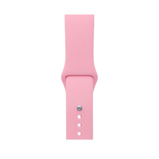 

Силиконовый ремешок для Apple Watch 42-44 мм, M/L, Светло-розовый, iGrape, Ремешок